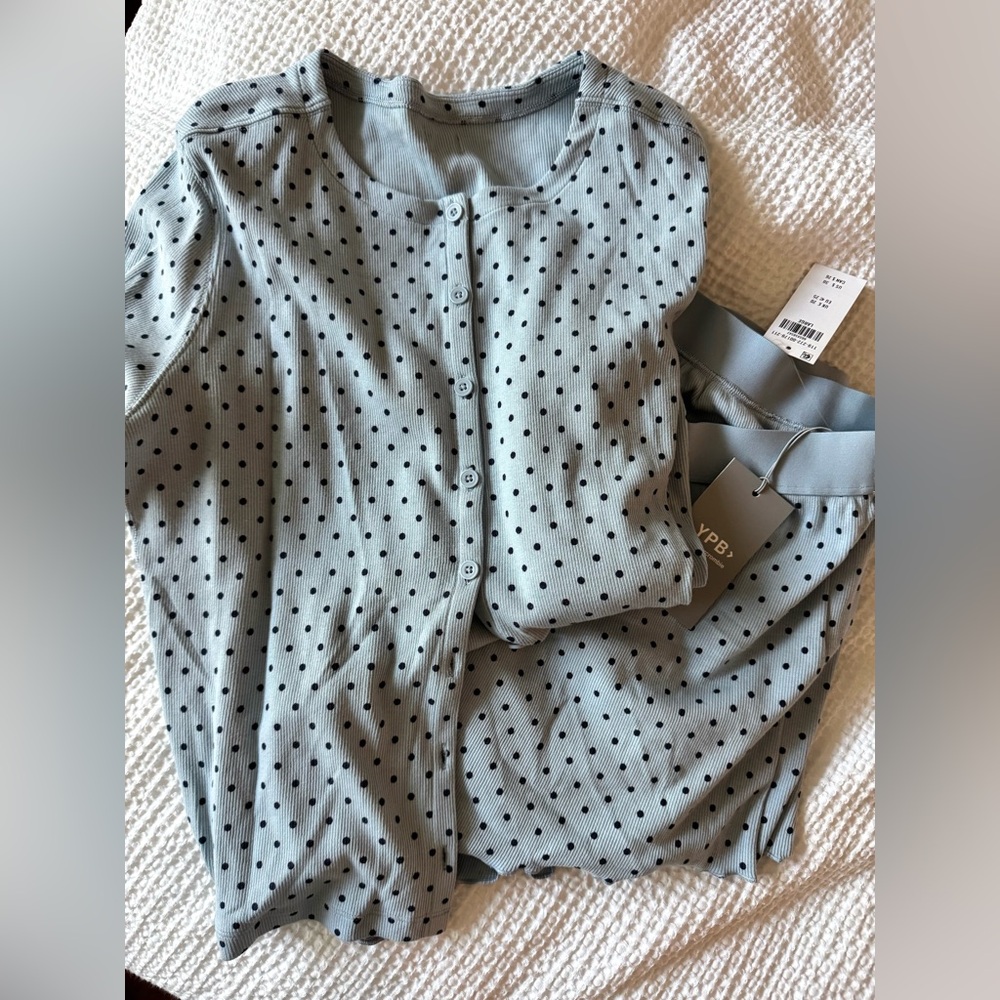 Abercrombie YPB Restore Rib Cardigan & Rib Flirty Short SET